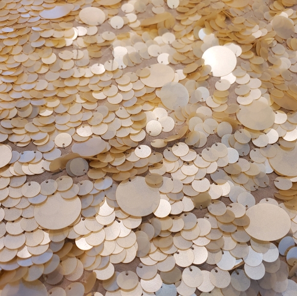 City DKNY Gold sequined silk cami top size 12 - Picture 12 of 14